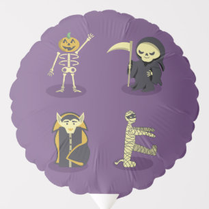 Halloween Skeleton Dracula Mummy Grim Reaper Balloon