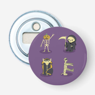 Halloween Skeleton Dracula Mummy Grim Reaper Bottle Opener