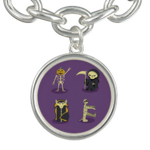 Halloween Skeleton Dracula Mummy Grim Reaper Bracelet