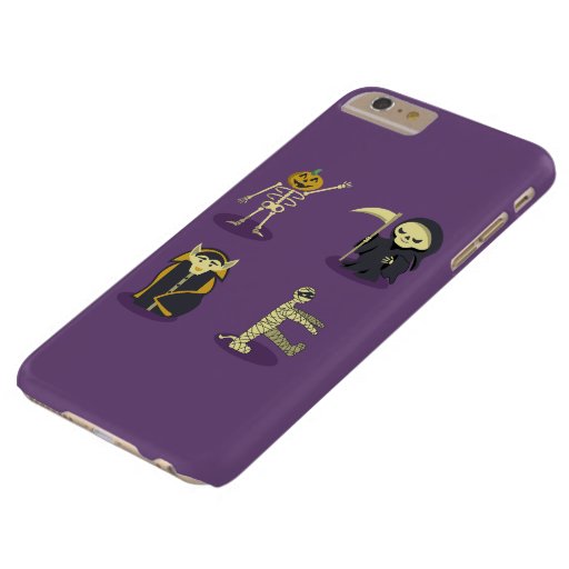 Halloween Skeleton Dracula Mummy Grim Reaper Barely There iPhone 6 Plus Case