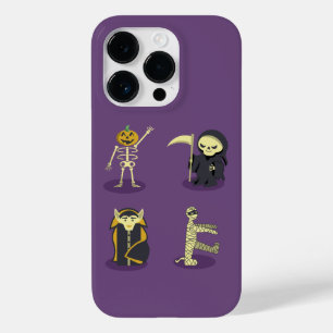 Halloween Skeleton Dracula Mummy Grim Reaper Case-Mate iPhone 14 Pro Case