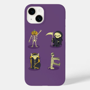 Halloween Skeleton Dracula Mummy Grim Reaper Case-Mate iPhone 14 Case