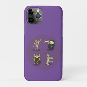 Halloween Skeleton Dracula Mummy Grim Reaper iPhone 11 Pro Case