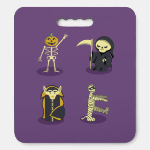 Halloween Skeleton Dracula Mummy Grim Reaper Seat Cushion