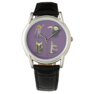 Halloween Skeleton Dracula Mummy Grim Reaper Watch