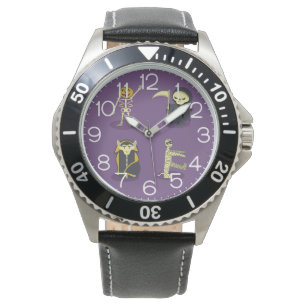 Halloween Skeleton Dracula Mummy Grim Reaper Watch