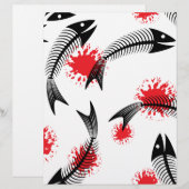 halloween skeleton fish (Front/Back)
