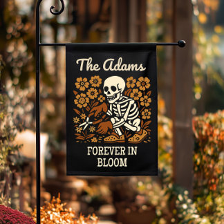 Halloween Skeleton – Forever in Bloom Funny Garden Flag