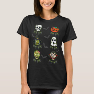 Halloween Skeleton Gaming Witch Vampire Zombie Boy T-Shirt