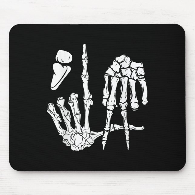 Halloween Skeleton Hand Comma La Punctuation Kamal Mouse Pad (Front)