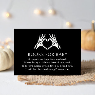 Halloween Skeleton Hands Books for Baby Enclosure Card