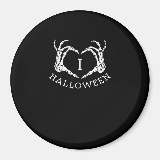 Halloween Skeleton Heart Fall Magnet (Front)