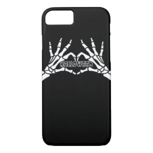 Halloween Skeleton Heart Hands Retro Style iPhone 8/7 Case
