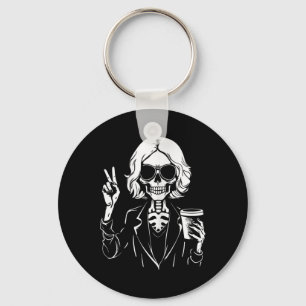 Halloween Skeleton Lazy Drinking Cup Coffee Costum Keychain