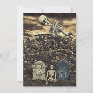 Halloween Skeleton Party Invitation