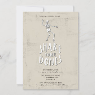 Halloween Skeleton Party Invitation