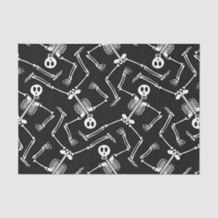 Halloween skeleton pattern tissue paper
