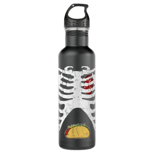 Halloween Skeleton Pregnancy Tacos To Be Dad  Stainless Steel Water Bottle