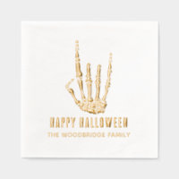 Halloween Skeleton Rock Hand Modern Custom