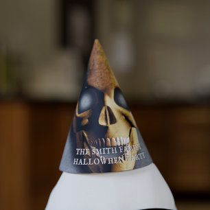 Halloween Skeleton Skull Spooky Family Name Party Hat
