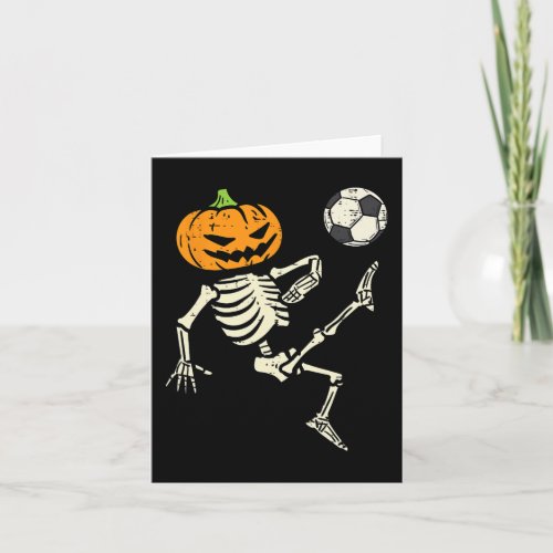 Halloween Skeleton Soccer Football Costume Boy Kid Card