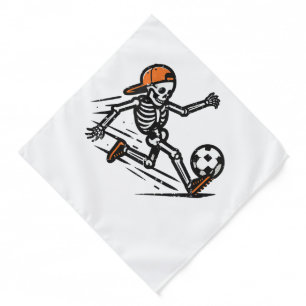 Halloween Skeleton Soccer Football Costume Men Bandana