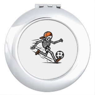 Halloween Skeleton Soccer Football Costume Men Boy Compact Mirror