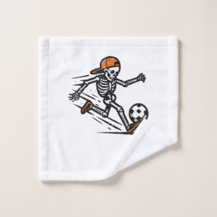 Halloween Skeleton Soccer Football Costume Men Boy Wash Cloth
