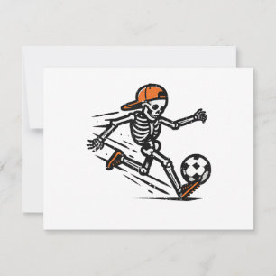 Halloween Skeleton Soccer Football Costume Men Invitation
