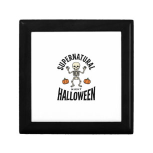 Halloween Skeleton Supernatural Funny Vintage_1 Gift Box