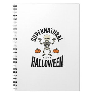 Halloween Skeleton Supernatural Funny Vintage_1 Notebook