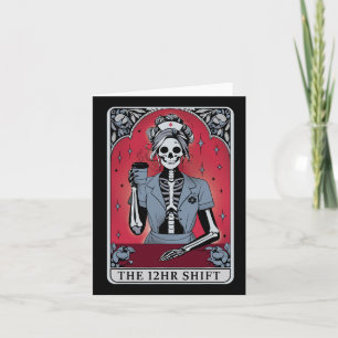 Halloween Skeleton Tarot Card The 12 Hours Shift N