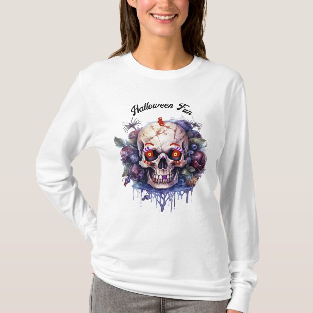 Halloween Skeleton Tee for Her (Front)