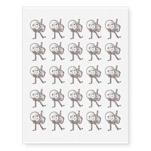 Halloween Skeleton Temporary Tattoos