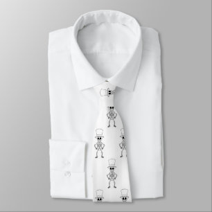 Halloween skeleton tie,  neck tie