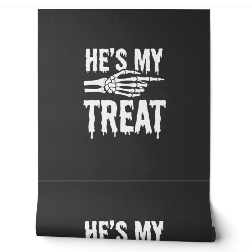 Halloween Skeleton Treat Dripping Typography Desig Wallpaper