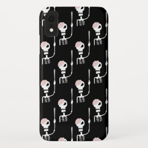 Halloween skeleton with a sword iPhone XR case