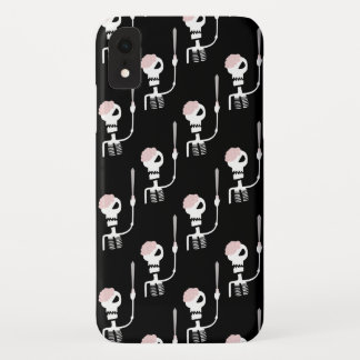 Halloween skeleton with a sword  iPhone XR case