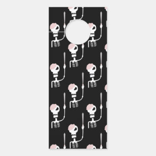 Halloween skeleton with a sword door hanger
