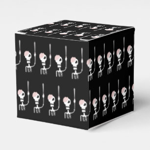 Halloween skeleton with a sword favor boxes