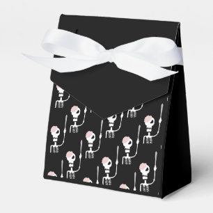 Halloween skeleton with a sword favor boxes