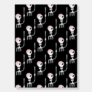 Halloween skeleton with a sword foam board
