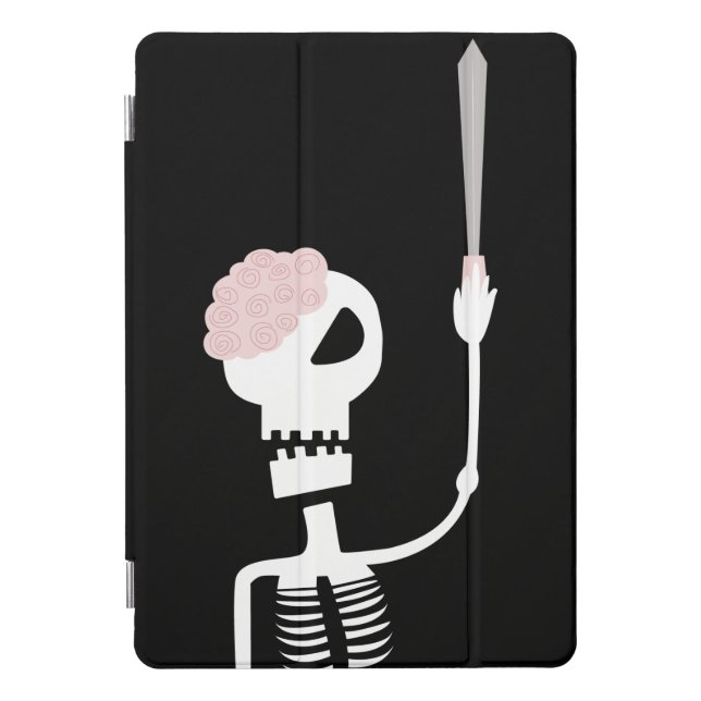 Halloween skeleton with a sword  iPad pro cover (Front)