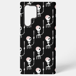 Halloween skeleton with a sword samsung galaxy s22 ultra case