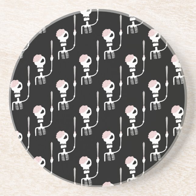Halloween Skeleton with Sword Coaster (Front)