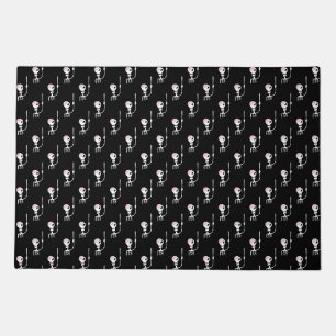 Halloween Skeleton with Sword Doormat