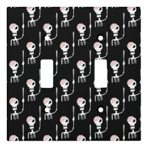 Halloween Skeleton with Sword Light Switch Cover