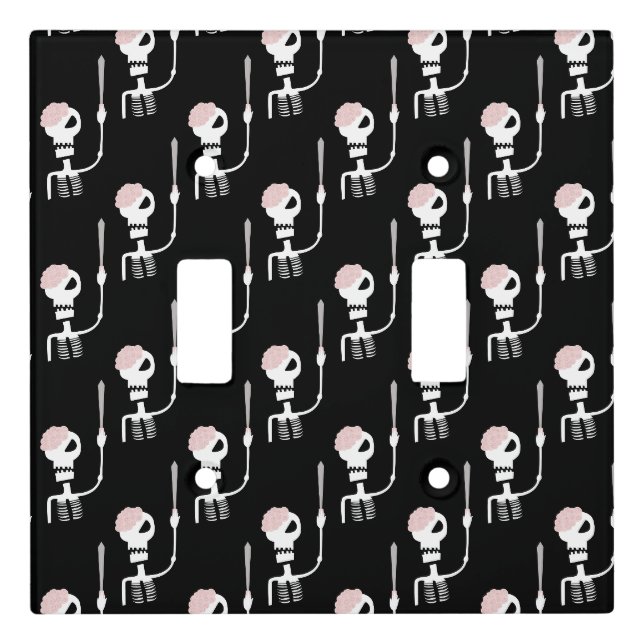 Halloween Skeleton with Sword Light Switch Cover (Front)