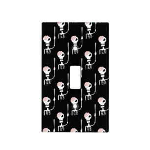 Halloween Skeleton with Sword Light Switch Cover
