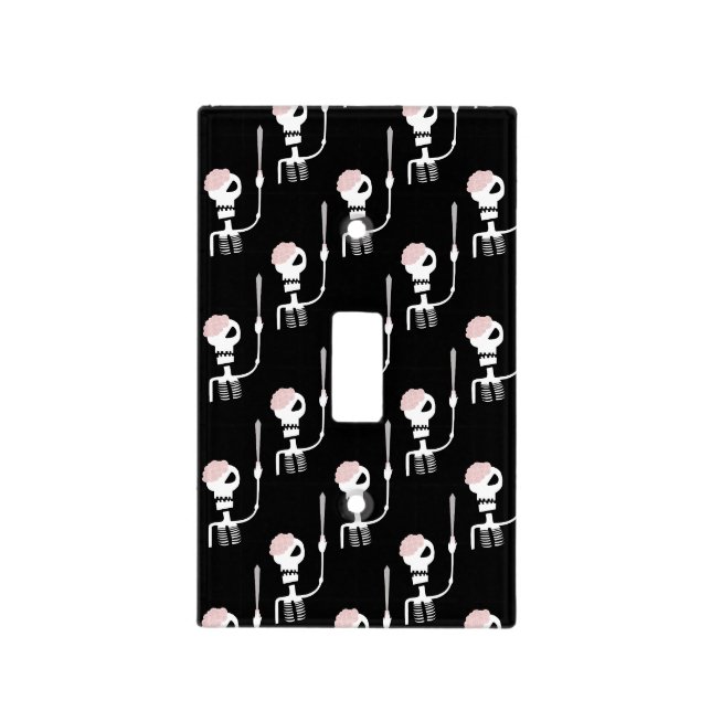 Halloween Skeleton with Sword Light Switch Cover (Front)